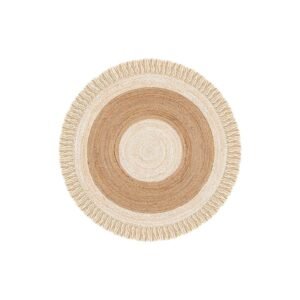 Geo Carved Almond Brown Kids Performance Area Rug